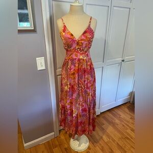 Jessica Simpson Floral Maxi Dress, Large